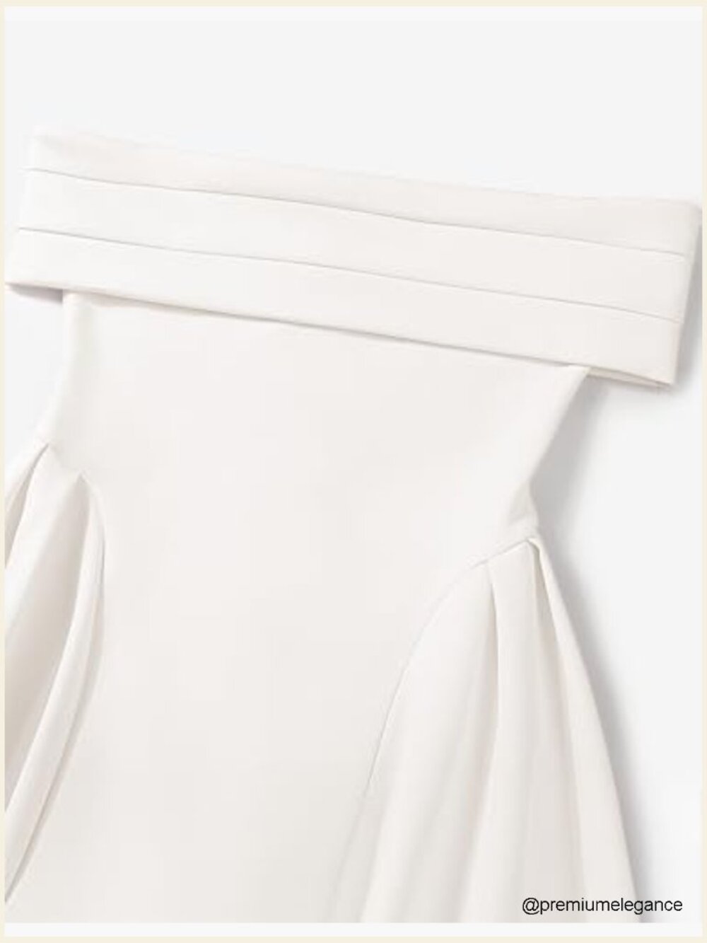Off Shoulder Short Sleeve A-Line Midi Dress - Formal Party - Picture 6 of 7